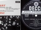 CARLO MARIA GIULINI / Mozart Symphonies No.40&41 / UK DECCA FFSS WB-ED2 SXL 6225