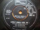 THE VELVELETTES Lonely Lonely Girl Am I 1965 Very Rare UK Single TAMLA MOTOWN