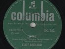 Cliff Richards - Angel/Razzle Dazzle (Indian Pressing) 78Rpm Record