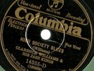 High Society Blues, Clarence Williams & his Jazz Kings Columbia 14555 78 rpm