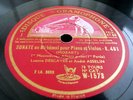 LUCETTE DESCAVES - ANDRE ASSELIN / MOZART piano et violin sonates / 78 RPM SET
