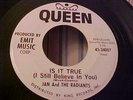 Little Jan and The Radiants - Is It True - Queen 24007 - RARE 1961 DOO-WOP