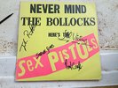 Sex Pistols - Never Mind The Bollocks SIGNED by Rotten, Vicious, Jones & Cook
