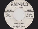 '59 Ohio Rocker BILLY ADAMS That's My Baby/Return of All American Boy HEAR BOTH