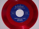 Orioles red wax 45 Teardrops On My Pillow/Hold Me Thrill Me doo wop Jubilee 5108