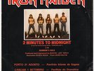 IRON MAIDEN 2 Minutes To Midnight 7” Single Portugal w/ Portuguese Tour Dates