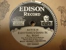 EDISON 51715 BILLY WYNNE'S ORCH Everything's Gonna Be All Right/MIKE SPECIALE E