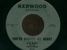 RARE DOOWOP 45: TERRI AND THE VELVETEENS ON KERWOOD