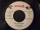 THE UNIQUES HEY LITTLE CUPID PROMO 45 TELL THE ANGELS END E-1012 VG++
