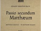 ARCHIV BACH MATTHEW MATTHAUS PASSION KARL RICHTER 4 LP SAPM 198 625/28 NM