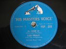 ROCK 'N' ROLL ELVIS PRESLEY ALL SHOOK UP HMV UK 78RPM 1957 VG