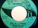 * RONNIE WILSON Boy In a Crowd RARE NORTHERN SOUL HORACE OTT Karate 45 HEAR