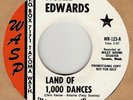 45rpm record; NOKIE EDWARDS (FROM THE VENTURES)  LAND OF 1000 DANCES , RARE '