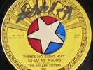 45 RPM record rockabilly The Miller Sisters on Sun 230 there's no right way 1955
