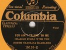 CHARLIE POOLE - YOU AIN'T TALKIN' TO ME - CO 15193