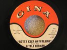 LITTLE HERMAN Gina Keep on Walking I'm Gonna Put The Hurt On You Soul R&B 45