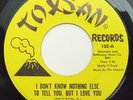 Soul Funk 45 MONICA  I Don't Know Nothing Else To Tell You on Toxsan M-