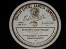 FLORENCE NIGHTINGALE 1890 RECORDING ON EDISON BELL WINNER 78 - 