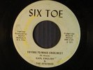 EARL ENGLISH  & APACHES northern/funk 45 TRYING TO MAKE  ENDS MEET   SIX TOE  VG