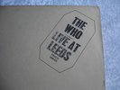 THE WHO LIVE AT LEEDS UK TRACK EARLIEST FIRST PRESS BLACK STAMP & ALL 12 INSERTS
