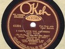 Okeh 41204  by LOUIS ARMSTRONG ORCH  - I Can't Give You Anything But Love in E