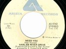 HARLEM RIVER DRIVE Need You MODERN SOUL 45 on ARISTA VG+