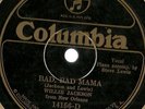 New Orleans Willie Jackson, Steve Lewis Piano Bad Bad Mama Columbia 14156 78 rpm