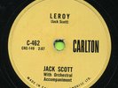 JACK SCOTT Leroy / My True Love   ROCKABILLY 78 RPM RECORD