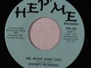 rare Modern Soul Boogie 45 SHERRY RICHARDS mr. right HEP'ME Hear
