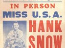 Rare 60s Rockabilly Hank Snow Carl Belew Country Concert Poster Miss USA Pageant