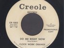 Clock Work Orange  Do Me Right Now  KENTUCKY GARAGE PUNK 2-SIDER ON PEBBLES