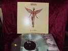 NIRVANA IN UTERO LP CLEAR VINYL OIS PROMO GOLD STAMPED GEFFEN USA KURT COBAIN