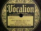 Jimmie Noone Apex Club Orchestra 78 rpm Jazz Record   Vocalion 1207     N-