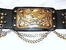ELVIS STYLE STUNNING CASUAL SHOW BELT 3 WITH CHAINS ,