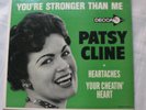 Patsy Cline 45 extended play  Heartaches and Your Cheatin Heart  1961
