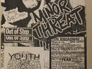 MINOR THREAT show FLYER w/Big Boys BLACK FLAG punk poster LP 7