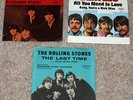 Three (3) Picture Sleeves-The Beatles & The Rolling Stones