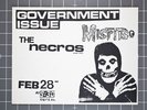 Misfits Government Issue GI Necros original 1982 flyer #1 KBD punk Minor Threat