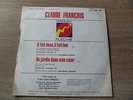 45t claude francois il fait beau sans le timbre au dos superbe