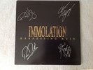 Immolation Harnessing Ruin autographed LP Morbid Angel, Deicide, Incantation