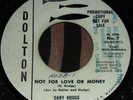 GARY HODGE...NOT FOR LOVE OR MONEY.1959 USA PROMO  VERY RARE ROCKABILLY  