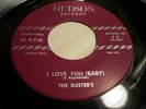 THE DUSTERS-I love you baby/don't leave me to cry-RARE R&B DOOWOP-HUDSON 1048