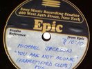 MICHAEL JACKSON REMIX - ACETATE RECORD / SUPER RARE STUDIO CUT