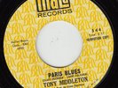 TONY MIDDLETON - PARIS BLUES - OG USA MALA 45 CLIP PROMO