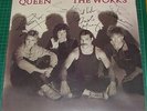 QUEEN - THE WORKS signed LP Album Freddy Mercury, Brian May etc EXC with COA