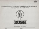 Rush - Everything Your Listeners Ever Wanted To Hear By Rush... Promo 1977 LP.