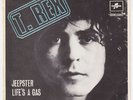 T REX / MARC BOLAN Jeepster RARE Sweden UNIQUE swedish p/s glam 45 Life's A Gas