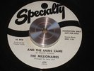 MILLIONAIRES and the rains came SPECIALTY rare NORTHERN SOUL 45 promo LISTEN