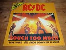 Rare AC/DC  Weisslabel Maxi  Touch Too Much/ Live Wire / Shot Down In Flames