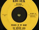 THE BUTLERS WITH FRANKIE BEVERLY - Because Of My Heart  ROUSER  NORTHERN SOUL 45